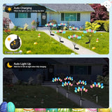 4 Pack Solar Easter Egg Lights, Colorful Garden Swaying Firefly Light Outdoor Easter Lights Waterproof Solar Stake | Lumora