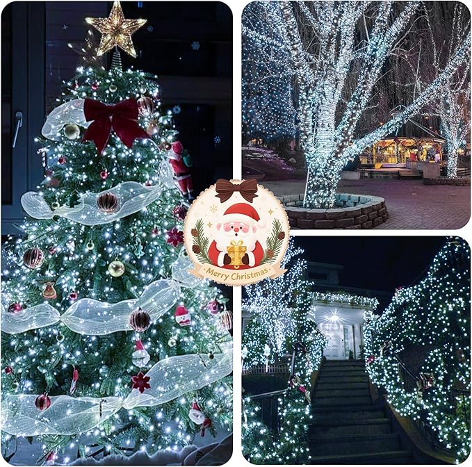 100FT 2000 LED Cluster Christmas Lights, Christmas Tree Lights Outdoor Indoor with 8 Modes & Timer & Remote | Lumora