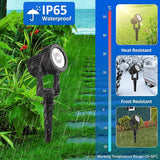 T-SUNUS RGB Solar Landscape Spotlights Christmas, Color Changing Spot Light Outdoor IP65 Waterproof Garden Lights | Lumora