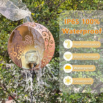 Unique Birthday Gifts for Women Mom Grandma,Solar Cardinal Garden Lights Outdoor Decor,Housewarming Gifts New Home for Patio, Lawn, Yard, Pathway