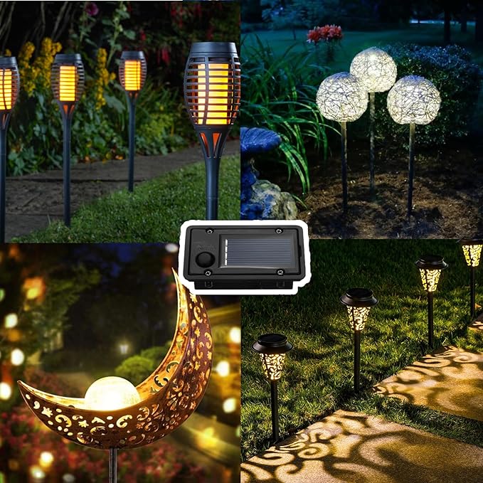 Solar Light Replacement, 4pcs 4x7cm Rectangle Replacement Solar Light Tops with LED Lights, Waterproof Replacement Solar Light Parts for Solar Lantern (Warm Light)