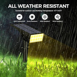 Solar Lights Outdoor Waterproof IP65, [12 Pack/4 Modes] Spot Solar Light for Outside, Dusk to Dawn LED Solar | Lumora