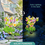 Butterfly Solar Garden Lights Outdoor, 2 Pack Solar Flower Garden Decor, Waterproof Decorative Lights for Outside | Lumora