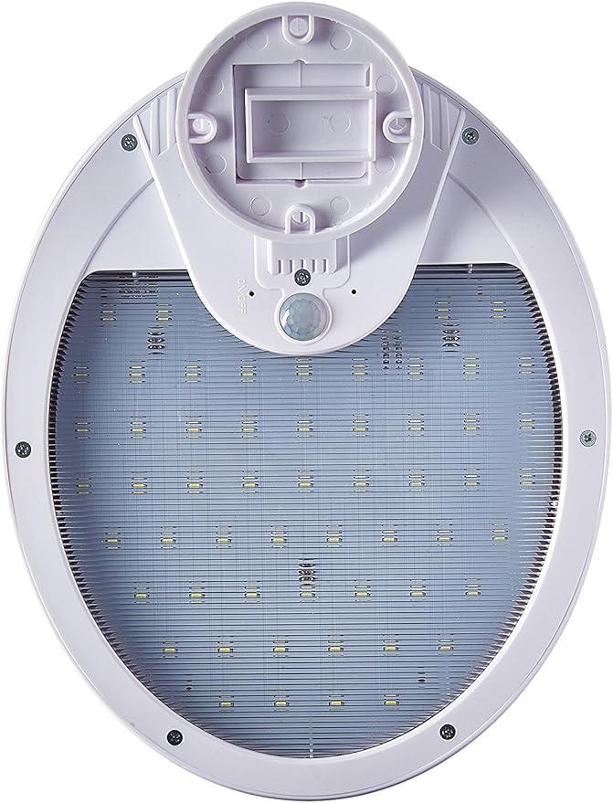 eLEDing Solar Lights Outdoor Super Bright 56 LED Solar Powered Motion Sensor Security Wall Lights with IP65 Waterproof & Rotatable Angle 0-80 Degree for Garage, Patio, Garden, Driveway, Yard