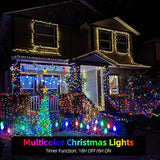 XTF2015 262FT 800 LED Christmas String Lights, Christmas Lights Plug 8 Modes Memory Function with Timer, UL | Lumora