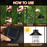 Retisee 4 Pack 31 Inch Hanging Solar Light Outdoor with Shepherd Hook Solar Lanterns Outdoor Waterproof Metal | Lumora