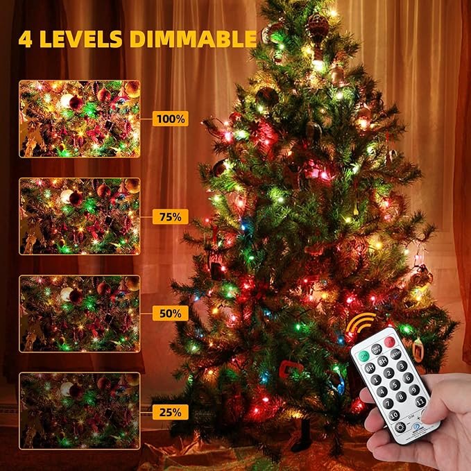 1000 LED 328ft 11 Modes with Timer Remote Christmas String Lights IP55 Outdoor Waterproof UL Certificated Indoor | Lumora