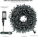 XTF2015 170FT 500 LED Christmas String Lights, Christmas Lights End to End Plug 8 Modes Memory Function with Timer | Lumora