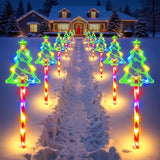 12 Pack Christmas Decorations Outdoor, Solar Christmas Tree Lights with 156 Bright LED and 10 Lighting Modes, 7 | Lumora