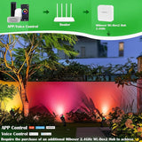 RGB Low Voltage Landscape Lighting, Smart Landscape Spot Lights Outdoor, 12 Volt Color Changing Landscape Lights | Lumora