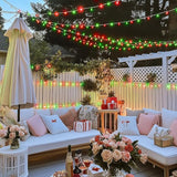 JMEXSUSS 200 LED Red and Green Halloween Lights Outdoor, 66ft Christmas String Lights Indoor Clear Wire Plug in for | Lumora