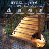16-Pack Motion Sensor Solar Step Lights for Outside, Outdoor Stair Lights Waterproof IP67, Solar Powered LED | Lumora