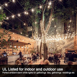 Banord 29FT Globe Outdoor String Lights, Shatterproof Patio Lights with 15 Dimmable Plastic Bulbs, Waterproof | Lumora