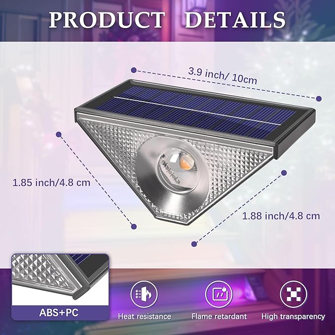 SOLPEX Solar Stair Lights Outdoor Waterproof IP65, Solar Step Lights for Outside, Outdoor Stair Lights for Step | Lumora