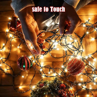 2026 New Voice Control 88ft 240LED Smart Christmas String Lights Outdoor/Indoor | String Lights with Remote, 12Modes, 7Voice Commands & Timers, Christmas Twinkle Light for Xmas Tree Decor (Cool White)