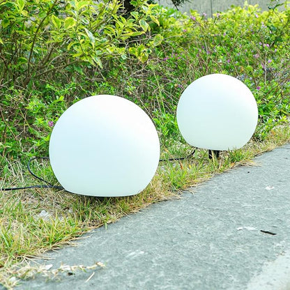 Outdoor Globe Light 2 Pack Solar Waterproof Garden Pathway Lights Outdoor Lights for Yard Patio Walkway Landscape In-Ground Spike