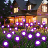 Solar Garden Lights Outdoor Waterproof, 2 Pack 16 LED Swaying Light Firefly Light Outdoor Decor Lights for Pathway | Lumora