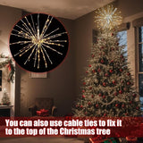 Twinkling Starburst Christmas Tree Star Topper Fairy Light 40 of 160 LED Lights - Outdoor Lighting Accessory | Lumora