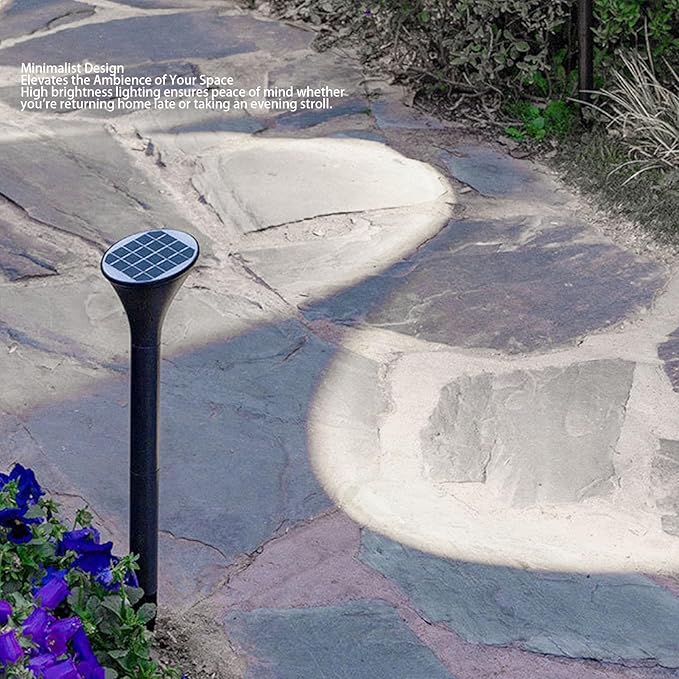 Diydeg Solar Pathway Lights, 8 Pack Bright Solar Powered Outdoor Lights with Polycrystalline Silicon Panel and Auto On Off, IP65 Water Proof for Garden Yard Walkway Driveway Decor (White Lighting)