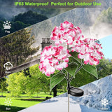 Solar Flower Lights - 2 Pack Waterproof Garden Lights with Solar Hydrangea Stake, Decorative - Outdoor Path Light | Lumora