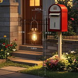 pearlstar 2 Pack Solar Lights Outdoor, Hanging Solar Lanterns with Edison Bulb and 2 x 32 Inch Shepherd Hooks | Lumora