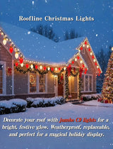 16FT Jumbo Red and White Christmas Lights Outdoor with 10 LED Red and White Bulbs,Jumbo Giant Christmas String | Lumora