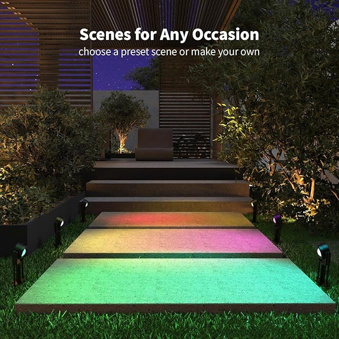 HISTAR Low Voltage Landscape Lighting with Bluetooth App Control & Remote, Outdoor Spot Lights for Fence Tree | Lumora