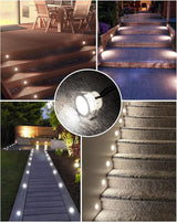 HIBOITEC Recessed LED Deck Light Kits(16 Pack) 12V Low Voltage Landscape Lighting IP67 Waterproof Outdoor Step | Lumora