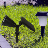 minkissy Solar Landscape Spotlights Outdoor Waterproof Solar Powered Yard Lights with 4 Warm LED Bulbs 3 Lighting | Lumora