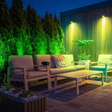 12W RGBW Low Voltage Landscape Lights, LED Color Changing Landscape Lighting,12V 24V Waterproof Outdoor Spotlight | Lumora