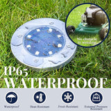 SOLPEX Solar Ground Lights, 12 Pack Solar Lights Outdoor Waterproof, 8 LED Solar Powered Landscape Lighting for | Lumora
