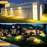 Fabrito 72 LEDs Solar Spot Lights Outdoor Waterproof, 3 Modes Landscape Spotlights, Dusk to Dawn Solar Powered | Lumora