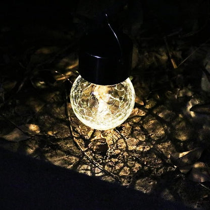 Outdoor Solar Lanterns of 6 Lamp with Handle Hanging Solar Pathway Light for Garden Yard Patio Lawn