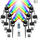 RGBW Landscape Lights 12W Low Voltage Landscape Lighting, Waterproof Color Changing Outdoor Landscape | Lumora