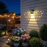 2 Pack Solar Fence Lights Outdoor Wall lihgts Decorations Metal Solar Deck Lights Waterproof LED Solar Powered Step | Lumora