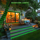 JMEXSUSS 2 * 200 LED Green Solar Rope Lights, 66ft IP 65 Waterproof Solar String Light Outdoor, 8 Modes Christmas | Lumora