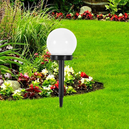 Zerodeko 6pcs Solar Lawn Lights Waterproof Ground Plug Courtyard Garden Solar Lamps Outdoor Warm Light Landscape Path Lighting