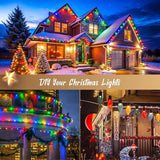 Brightown C9 Light Strand, 2 Pack 100 FT Outdoor String Lights Christmas Stringer with 100 Sockets for Christmas | Lumora