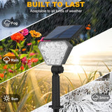 T-SUN Solar Lights Outdoor Waterproof IP65, 12 Pack LED Solar Spot Lights Color Changing IP65 Waterproof Smart Auto | Lumora
