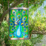 Hanging Solar Lantern Outdoor Waterproof LED Solar Lights Peacock Decorative Solar Lanterns Tabletop Lamp for | Lumora