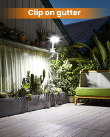 Clip On Solar Lights Outdoor, Motion Sensor Outdoor Lights, 92 LEDs 600LM Solar Fence Lights Outdoor | Lumora