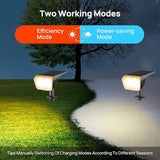 Consciot Solar Spot Lights Outdoor Waterproof, 24 LED Dusk-to-Dawn Solar Spotlight, 2 in 1 Adjustable Wall Lights | Lumora