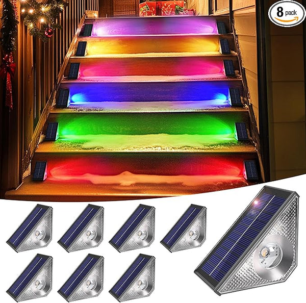 SOLPEX Solar Stair Lights Outdoor Waterproof IP65, Solar Step Lights for Outside, Outdoor Stair Lights for Step | Lumora