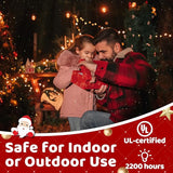 10FT LED Outdoor String Lights - Waterproof Patio Lights Shatterproof G40 Edison Globe Bulb, Connectable Hanging | Lumora
