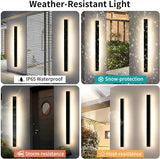 Mikeru 59inch Long LED Wall Light, 3000k Exterior Wall Sconces, Acrylic Invisible Exterior Wall Light for Porch | Lumora