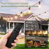 Svater 200FT Patio Lights + 50FT G40 Solar String Lights Outdoor with Remote | Lumora