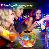 Color Changing Solar Powered Glass Ball Garden Lights，echargeable Solar Table Lights Outdoor Waterproof Solar Night | Lumora
