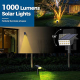 Solar Spot Lights Outdoor, Solar Lights Outdoor Waterproof IP65, 4 Lighting Modes Solar Powered Spotlights Yard | Lumora