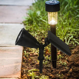 minkissy Solar Landscape Spotlights Outdoor Waterproof Solar Powered Yard Lights with 4 Warm LED Bulbs 3 Lighting | Lumora