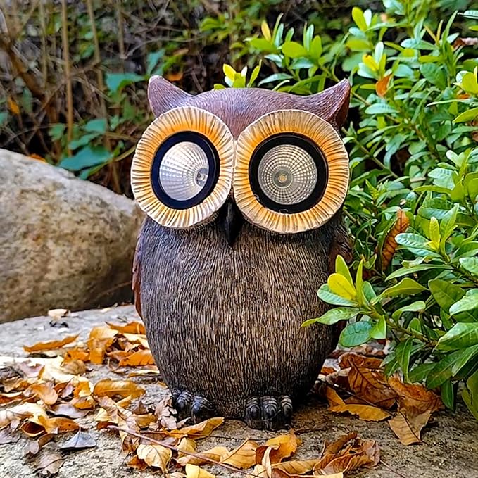 DKJOCKY Owl Gifts for Women, Solar Owl Decorations for Yard, Garden Oranments Outdoor Gardening Gifts for Mom Women | Lumora
